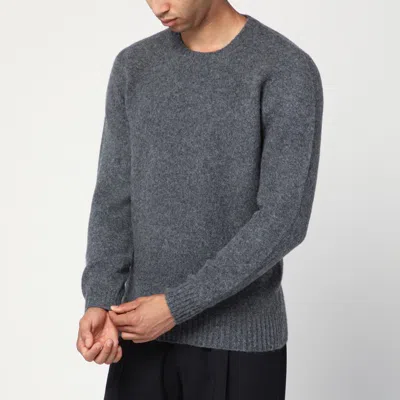 DRUMOHR DRUMOHR GREY LAMBSWOOL SWEATER