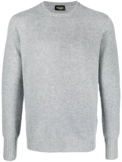 DRUMOHR GREY SWEATER WITH LOGO
