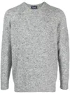Drumohr Round Neck Long Sleeves Sweater In Gray