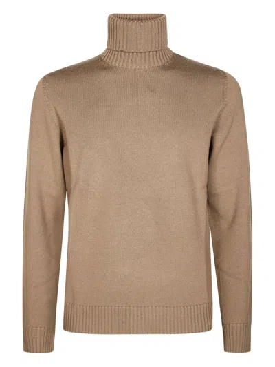 Drumohr Halterneck Knitted Sweater In Animal Print
