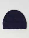 Drumohr Hat In Tricot Cashmere In Blue