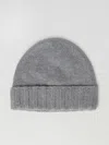 Drumohr Hat In Tricot Cashmere In Gray