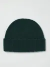 Drumohr Turn-up Cashmere Beanie In Green