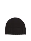 Drumohr Brown Cashmere Hat In Black