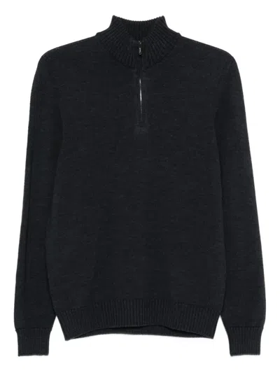 DRUMOHR HIGH-NECK HALF-ZIP SWEATER