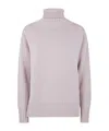 Drumohr Long Sleeves Turtle Neck Oversized Sweater In Pink
