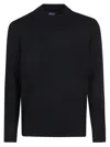Drumohr Mock-neck Wool Sweater In Black
