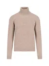 Drumohr Turtleneck Jumper In Beige