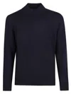 Drumohr High Neck Sweater In Blue