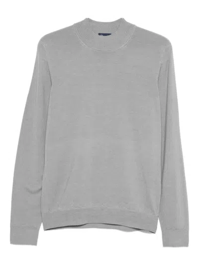 Drumohr High-neck Sweater In Gray