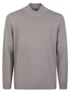 Drumohr High Neck Sweater In Gray