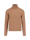 Drumohr Man Turtleneck Camel Size 44 Lambswool