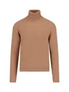 Drumohr Man Turtleneck Camel Size 44 Lambswool