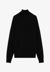 Drumohr High-neck Wool Sweater In Black