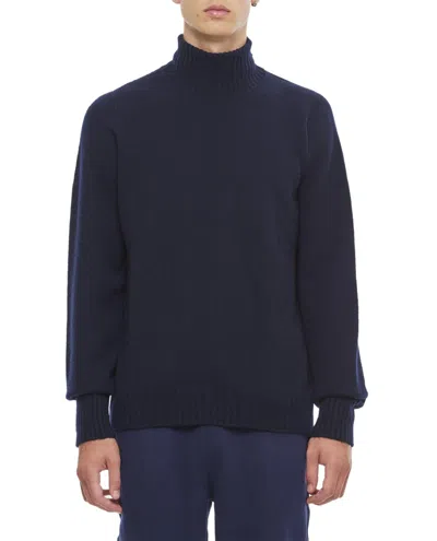 Drumohr Roll-neck Wool Sweater In Multi