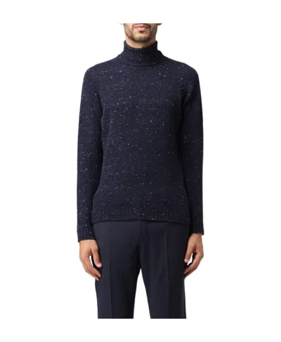 Drumohr High-necked Knitted Sweater In Black