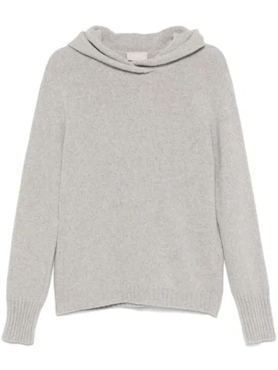 Drumohr Hooded Sweater In Gray