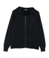 Drumohr Hooded Zip-up Sweater In Black