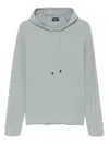 Drumohr Hoodie With Ribbed Texture And Drawstring Hood