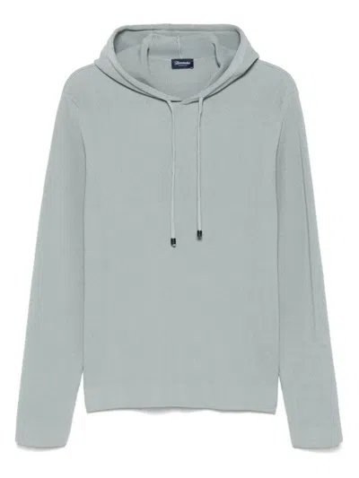 DRUMOHR HOODIE WITH RIBBED TEXTURE AND DRAWSTRING HOOD