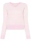 Drumohr Intarsia-knit Sweater In Pink