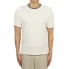 Drumohr Item O-neck Short-sleeved T-shirt In White