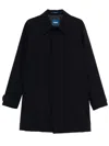 Drumohr Long-sleeved Lapel Jacket In Black