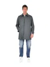 Drumohr Buttoned Coat In Gray