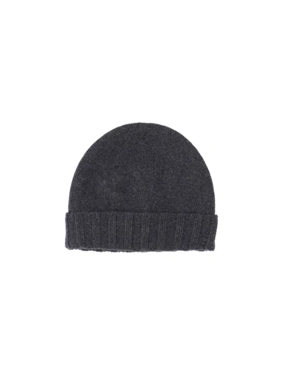 Drumohr Knit Beanie In Gray