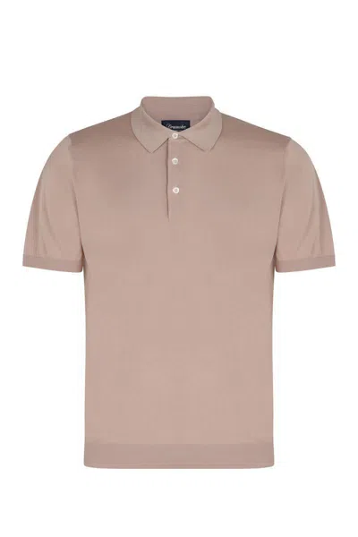 Drumohr Knitted Cotton Polo Shirt