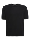 Drumohr Short Sleeves Turtle Neck T-shirt Clothing In Blue
