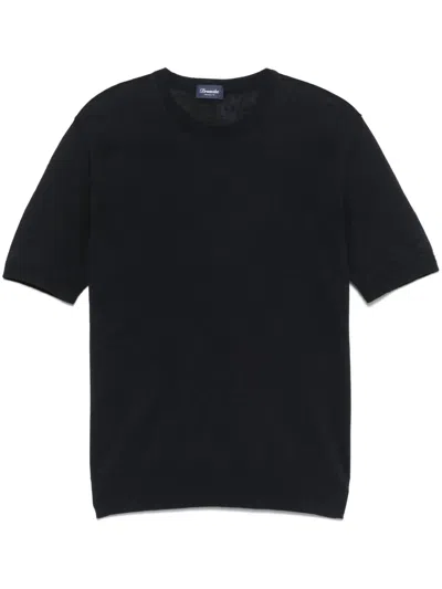 Drumohr Knitted T-shirt In Blue