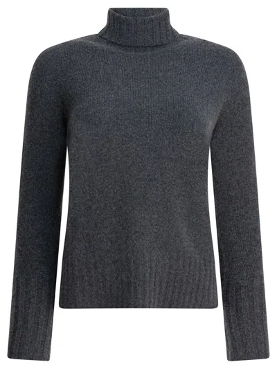 Drumohr Roll-neck Long-sleeve Knitwear In Gray