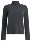 Drumohr Roll-neck Long-sleeve Knitwear In Gray