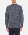 Drumohr Ribbed Crewneck Sweater Soft Texture In Black