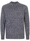 Drumohr Crewneck Cashmere Sweater In Black