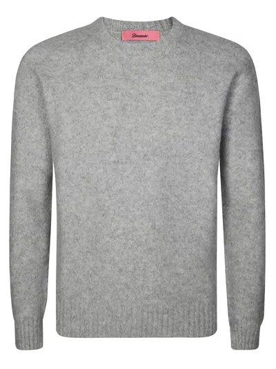 Drumohr Lambswool Sweater With Fuzzy Texture In Purple
