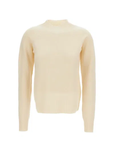 Drumohr Lambswool Raglan-sleeve Sweater In Neutral