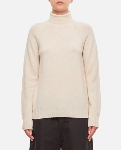 Drumohr Lamswool Turtleneck Sweater In Neutrals