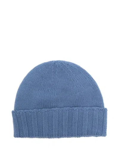 DRUMOHR LIGHT BLUE THIN WOOL HAT