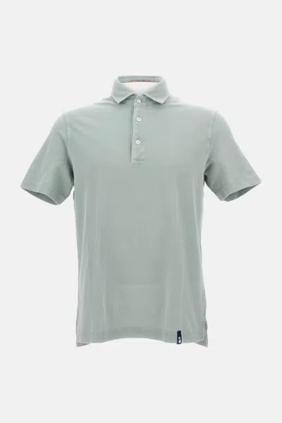 Drumohr Light Green Button Down Polo Shirt