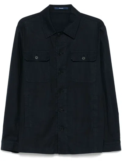 DRUMOHR DRUMOHR LINEN SHIRT JACKET