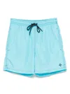 Drumohr Man Swim Trunks Azure Size Xxl Polyester In 蓝色