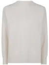 Drumohr Long Sleeve Crew Neck Aweater In Neutral
