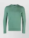 Drumohr Long Sleeve Crew Neck Knit Top In Green