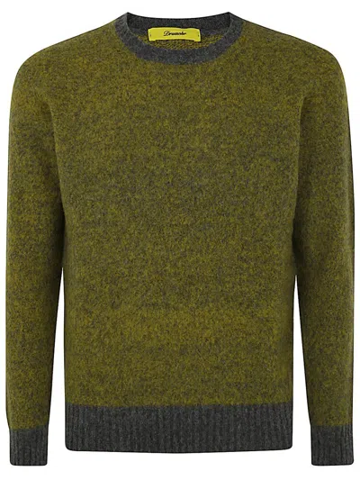 Drumohr Long Sleeve Crew Neck Sweater Clothing In Yellow