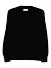 Drumohr Long Sleeve Crew-neck Sweater In Black