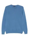 Drumohr Long Sleeve Crew-neck Sweater In Blue