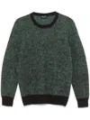 Drumohr Long Sleeve Crew Neck Sweater Clothing In Brown