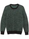 Drumohr Long Sleeve Crew Neck Sweater Clothing In Brown